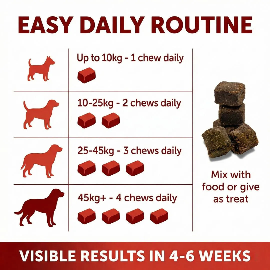 Flexitude+ Supplément en Friandises pour Articulations et Mobilité - Chiens