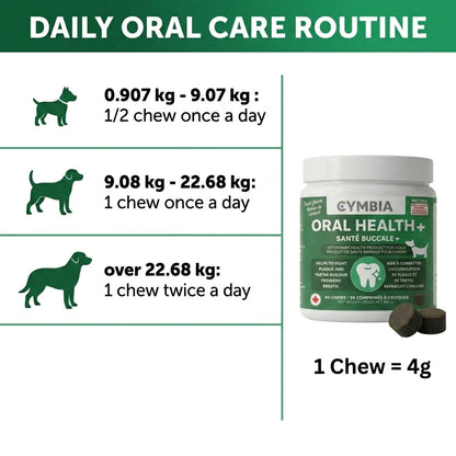 Oral Health+ Dental Chews for Dogs - Duck Flavor